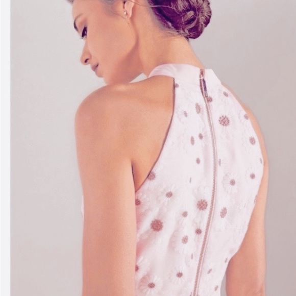 TED BAKER FLORAL JACQUARD EMBELLISHMENT  DRESS SZ US 10 TED SZ 4 $695 RETAIL - Picture 3 of 14